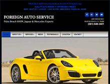 Tablet Screenshot of foreignautoservices.com